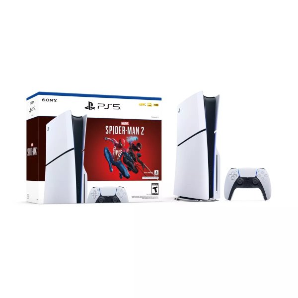 新版机型 PS5 Slim 版《蜘蛛侠2》同捆套装