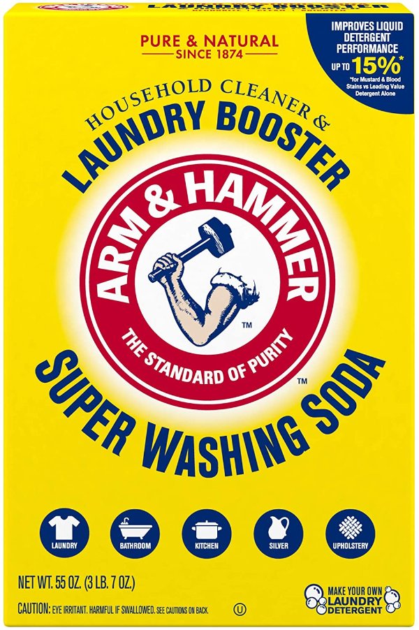 Arm & Hammer 衣物洗涤和清洁专用小苏打 55oz