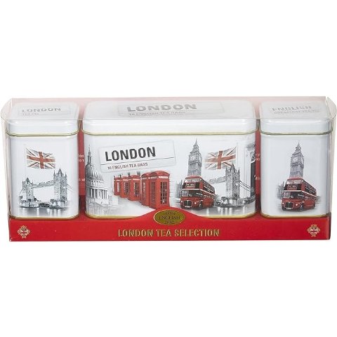 New English Teas 伦敦茶罐3个