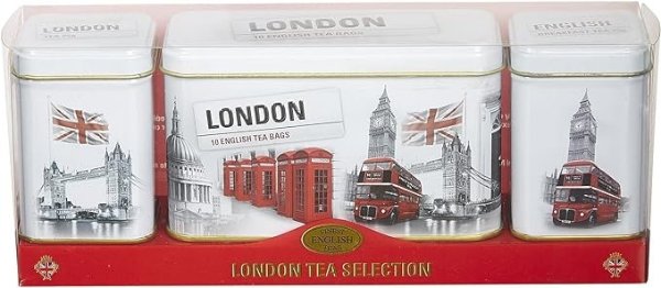 New English Teas 伦敦茶罐3个