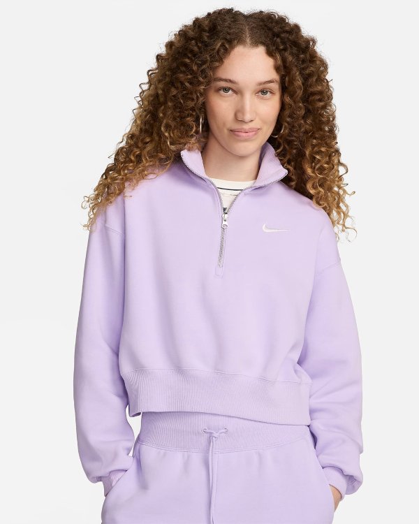 Sportswear Phoenix Fleece Women's 1/2-Zip Cropped Sweatshirt..com