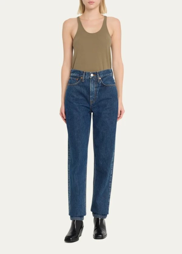 Tapered Crop Jeans