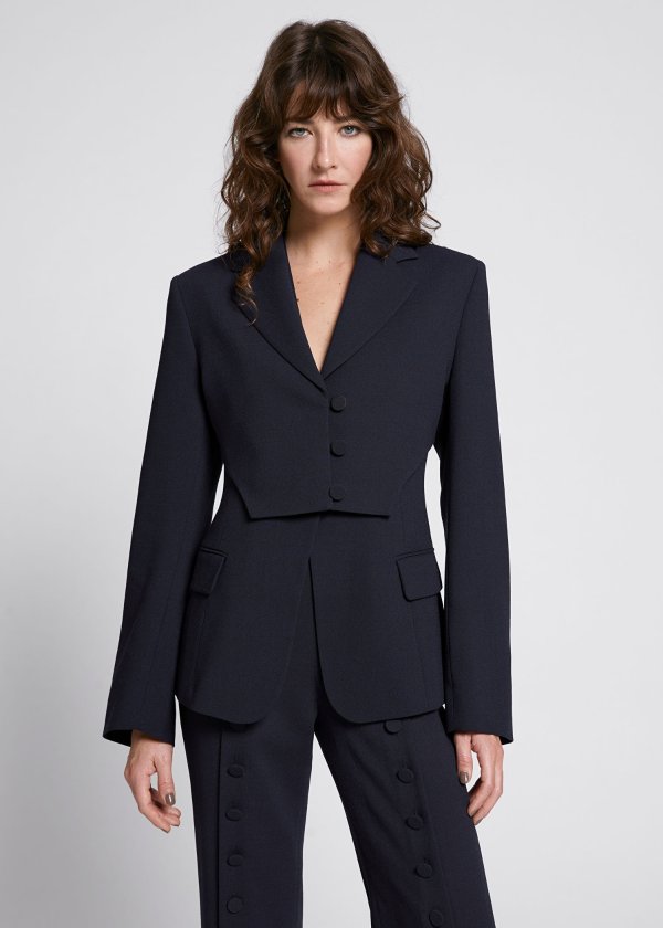 Tailored Double-Layer Blazer