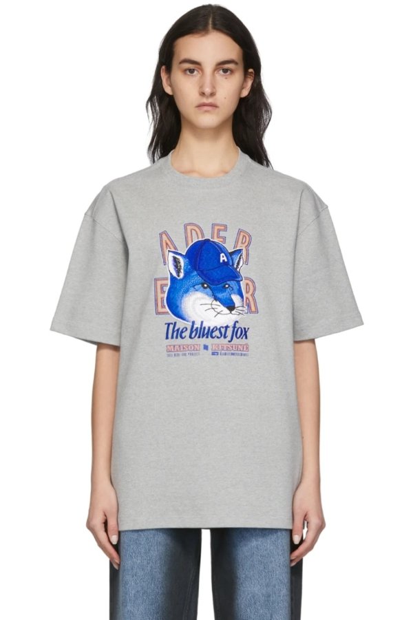 Grey ADER error Edition 'The Bluest Fox' T-Shirt