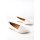 Emmy White Pointed Loafers