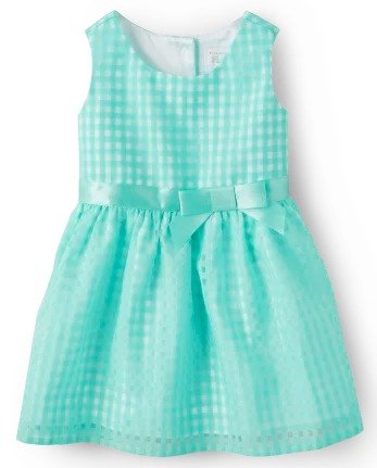 婴幼儿格纹礼服连衣裙