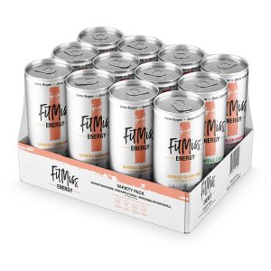 FitMiss 无糖能量饮料 12oz 12罐 3口味综合装