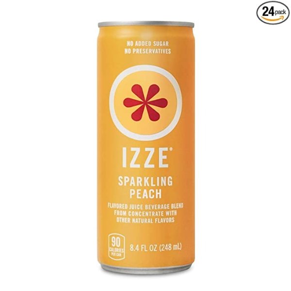 Sparkling Juice, Peach, 8.4 Fl Oz (24 Count), Package may vary