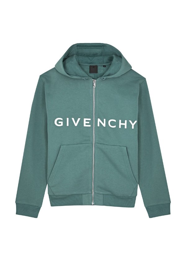 GIVENCHY KIDS Logo hooded cotton-blend sweatshirt (8-12 years)