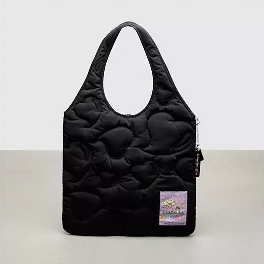topia Loop Quilted Heart Flat Tote