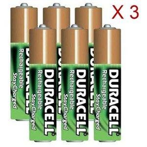  Duracell AAA 800mAh Pre-Charged Rechargeable Batteries 18-Pack DX24B6TB
