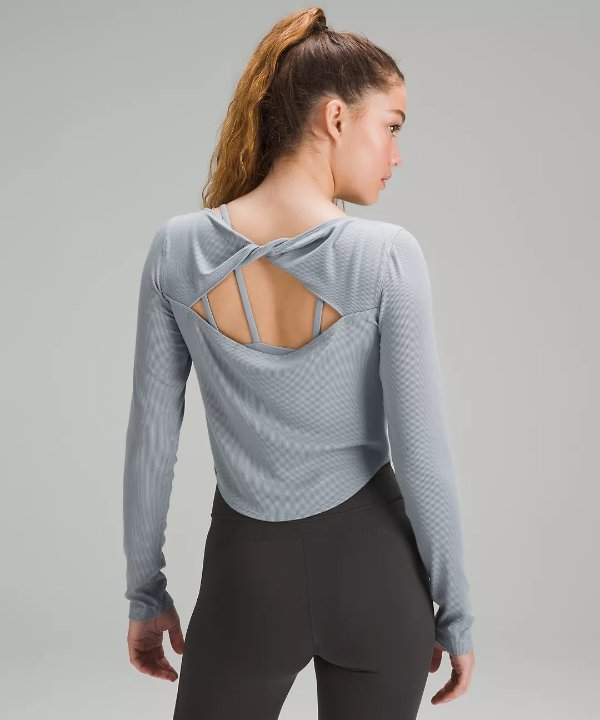 Modal Silk Twist-Back Yoga Long-Sleeve Shirt | Women's Long Sleeve Shirts | lululemon