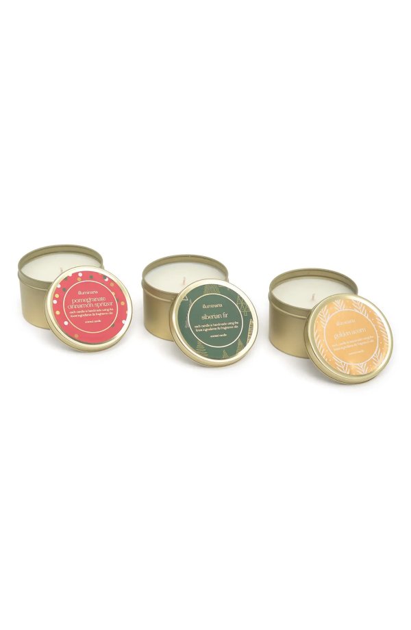 Holiday 3-Piece Scented Candle Gift Set