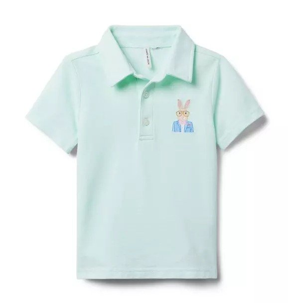 儿童复活节小兔子Polo衫