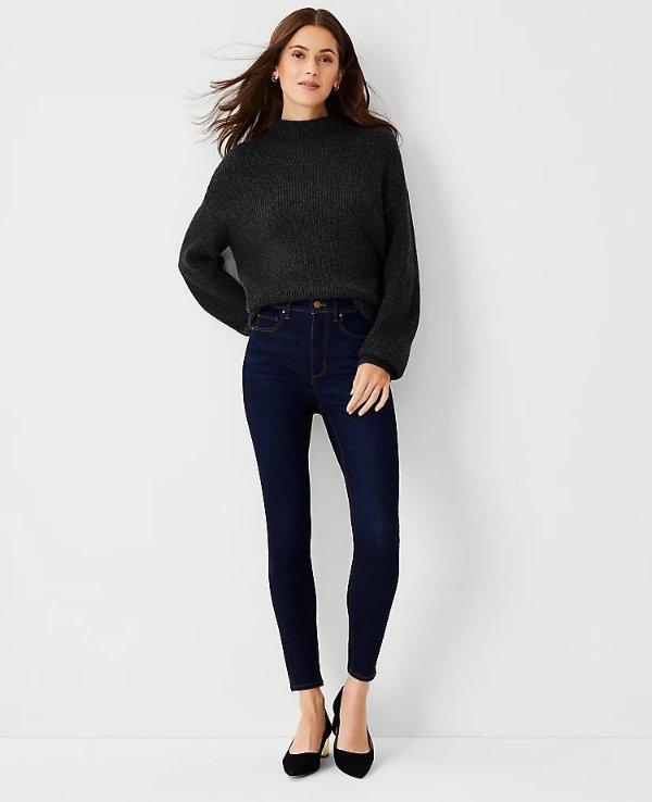Sculpting Pocket High Rise Skinny Jeans in Rinse Wash | Ann Taylor