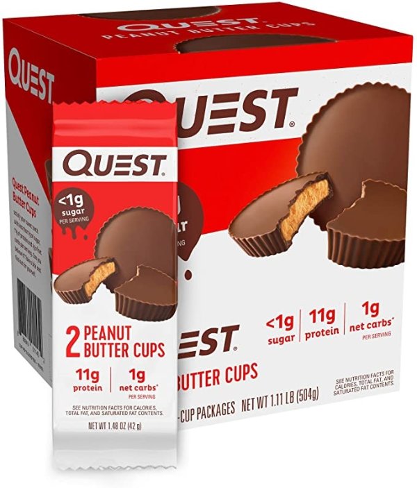 High Protein Low Carb, Gluten Free, Keto Friendly, Peanut Butter Cups, 17.76 Ounce