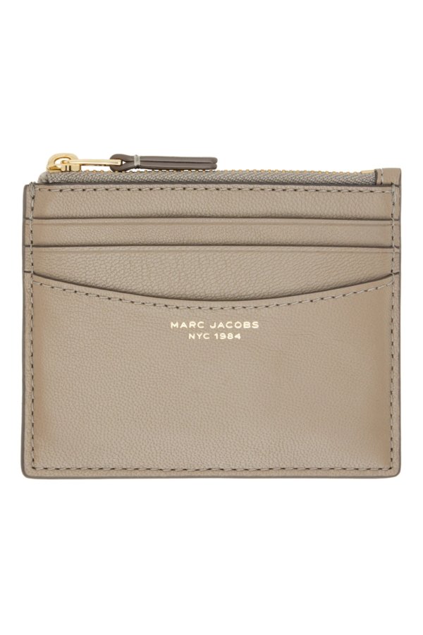 Taupe 'The Slim 84' Card Holder