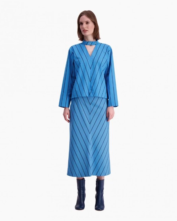 Loistava Kiskoraita shirt - blue, dark blue - 40% Off - SALE - Marimekko.com
