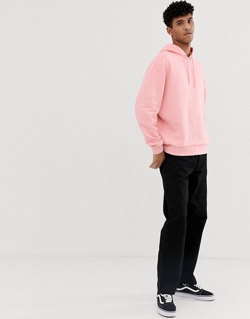 DESIGN oversized hoodie in pink |