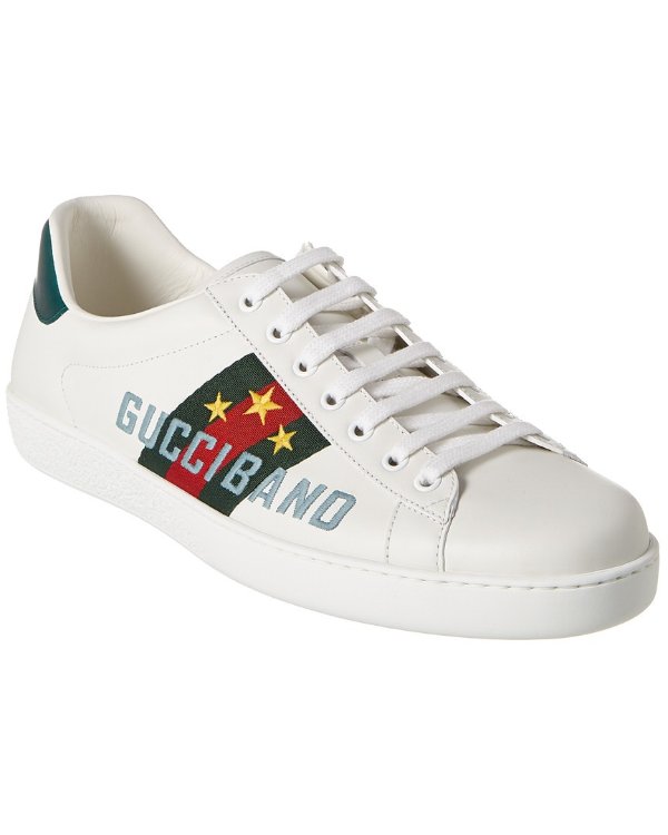 Gucci Band Ace Leather Sneaker