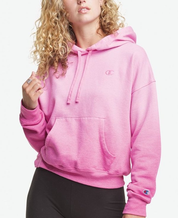 Women's Cropped Ombre Hoodie