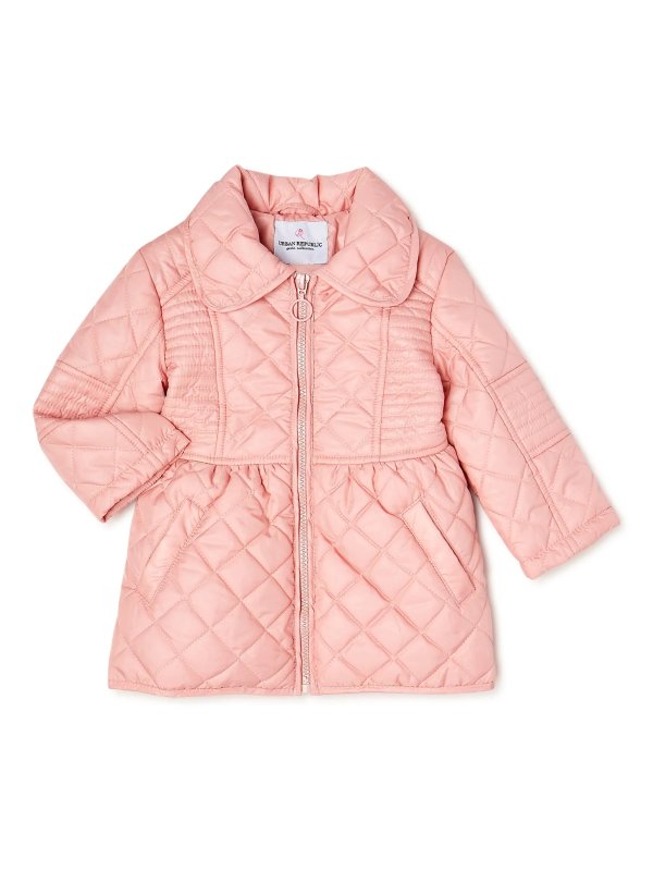 Baby and Toddler Girls’ Quilted Anorak, Sizes 12M-4T