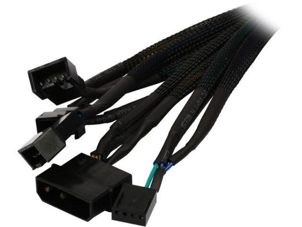 Rosewill LP43TX4-12 1 ft. 4-pin Molex LP4 to Three(3) x 4-pin TX4 PWM Fan Power Splitter Adapter Converter Cable with One TX4 Female for RPM Feedback - Newegg.com