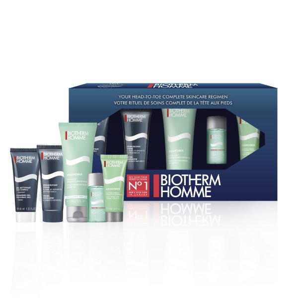 Aquapower Normal to Combination Skin Holiday Gift Set for Him | Biotherm Homme