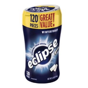 Eclipse Sugar Free Gum, Winterfrost, 120 Piece Bottle