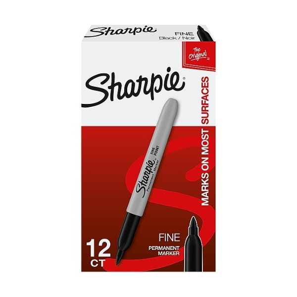 Sharpie Fine Point Permanent Markers 12-Count