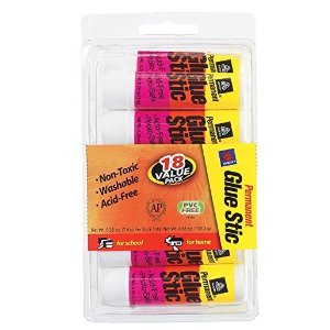 Avery Permanent Glue Stic, Pack of 18 (98089)