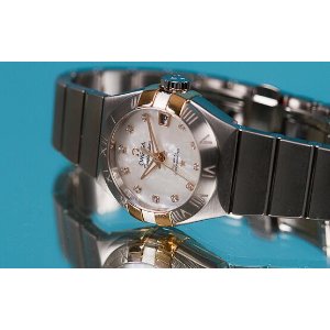 Omega Constellation Co-Axial Mother of Pearl Dial Stainless Steel Ladies Watch OM12320272055004