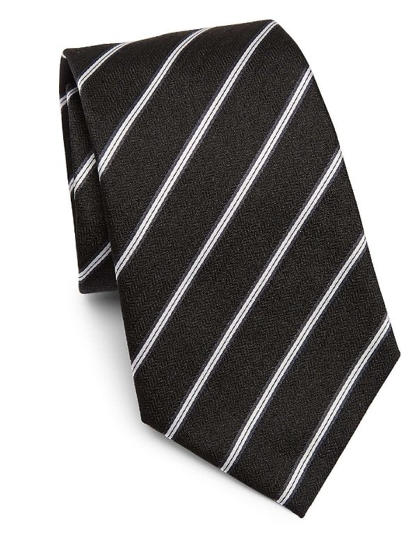 Silk Striped Tie by Giorgio Armani at Gilt