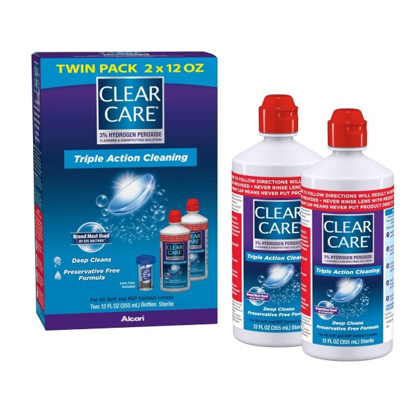 Clear Care Plus 隐形眼镜护理液12 oz 2瓶
