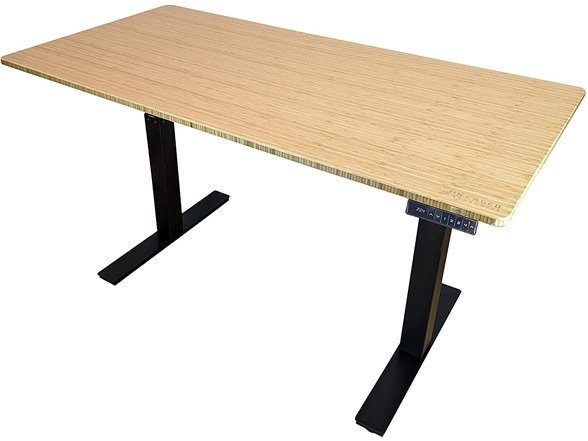 UP 48"x30" Dual-Motor Stand Desk w/ Bamboo Top