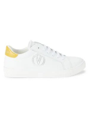 Petra Logo Leather Sneakers