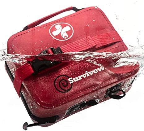 Waterproof First Aid Kit for Kayak, Boating, Backpacking, Snow and Water Sports