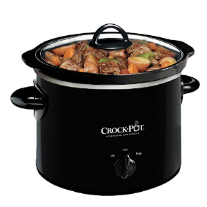 Crock-Pot 2.5-Quart Round Manual Slow Cooker, Black