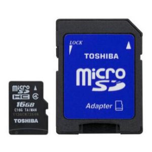 Toshiba 16GB MicroSD Class 4 Memory Card