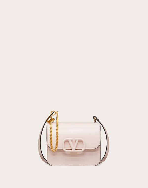Valentino Garavani Small VSLING Shiny Calfskin Shoulder Bag for Woman | Valentino Online Boutique