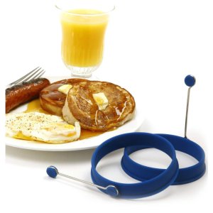 Norpro 994C Silicone Egg Pancake Ring Round, Blue