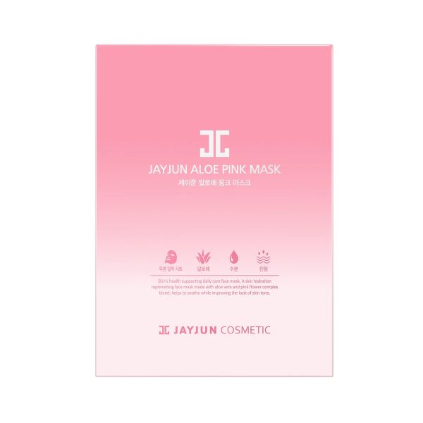JAYJUN Aloe Pink Mask - 10 Sheets | JN25