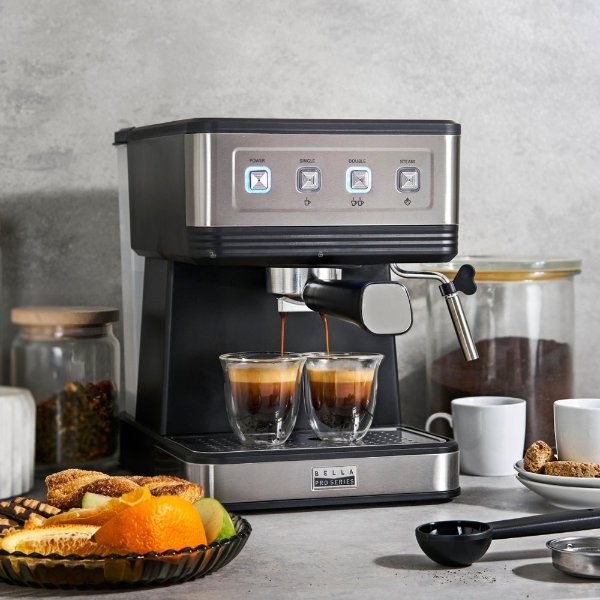Bella Pro Series - Espresso Machine with 20 Bars of Pressure