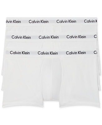 Men's 3-Pack Cotton Stretch Low-Rise Trunk Underwear