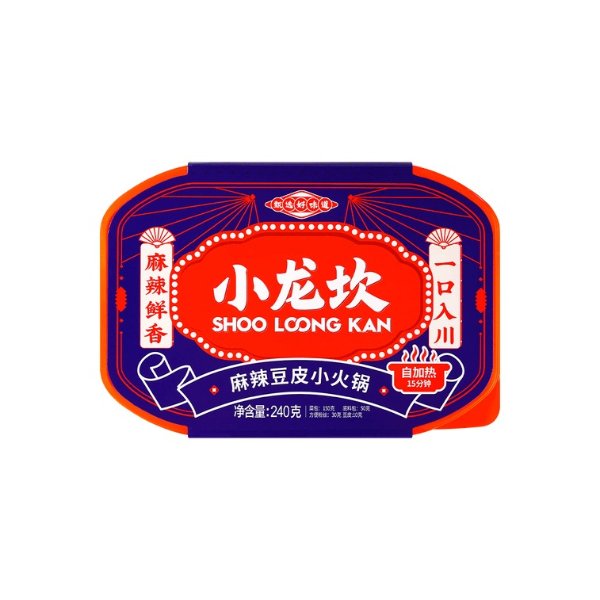 XIAOLONGKAN Spicy Self-Heating Small Tofu Skin Hot Pot, 8.46oz