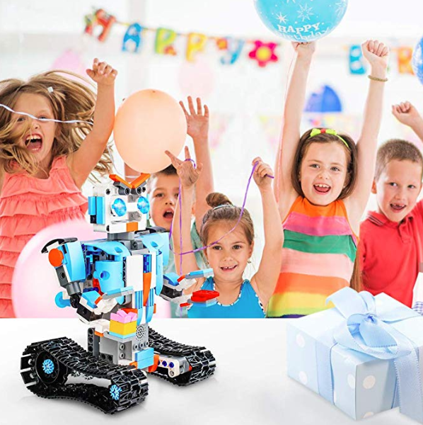 STEM Building Blocks Robot for Kids- Remote Control Engineering Science Educational Building Toys Kits for 8,9-14 Year Old Boys and Girls