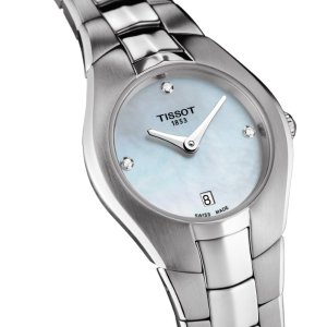 Dealmoon Exclusive: TISSOT T-Round White Diamond Dial Ladies Watch T096.009.11.116.00