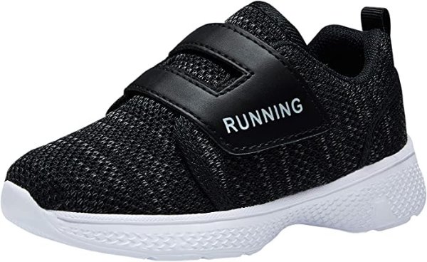 Toddler/Little Kid Boys Girls Lightweight Breathable Sneakers Strap Athletic Runing Walking Sports Shoes
