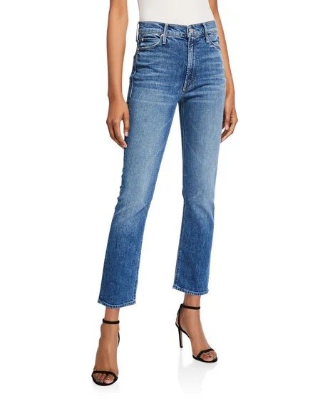The Dazzler Cropped Straight-Leg Jeans