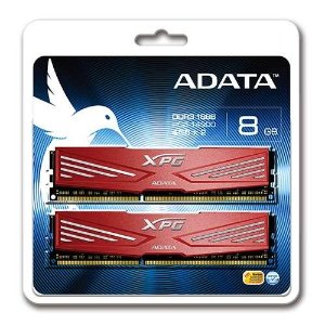 ADATA XPG V1.0 8GB Desktop Memory - DDR3 1866 MHz, 2 X 4GB, Red